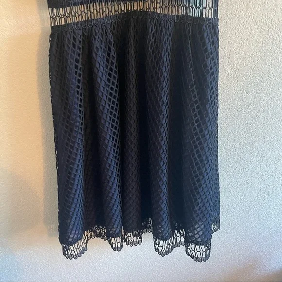Revolve Likely Glencoe Fence Lace Sleeveless Dress Navy Black Mini Womens Size 6 - Picture 7 of 12